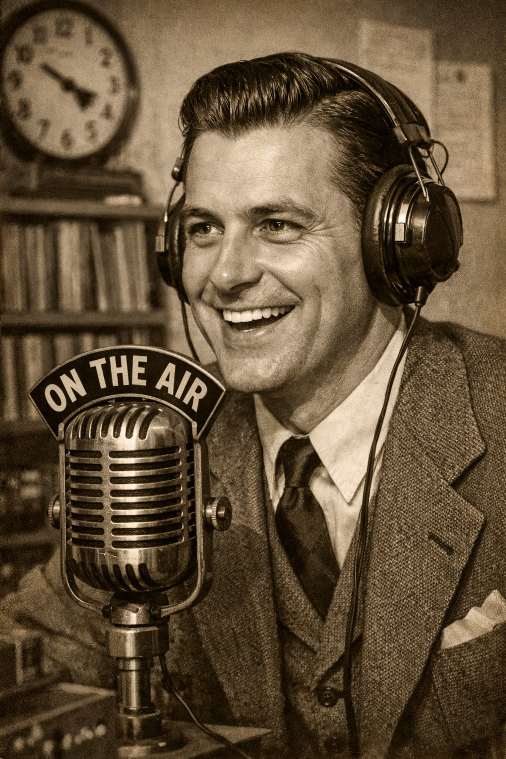 Locutor de Rádio Antigo